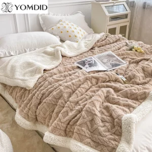 Yommid Plaid Bettdecke Kinder Erwachsene warme Winter decken und wirft Wolle Fleece werfen Schlafs ofa Bettdecke weiche Tages decke
